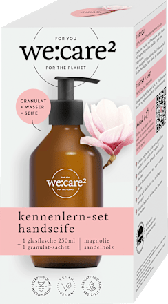 Handseifen Kennenlern-Set Magnolie Sandelholz we:care²