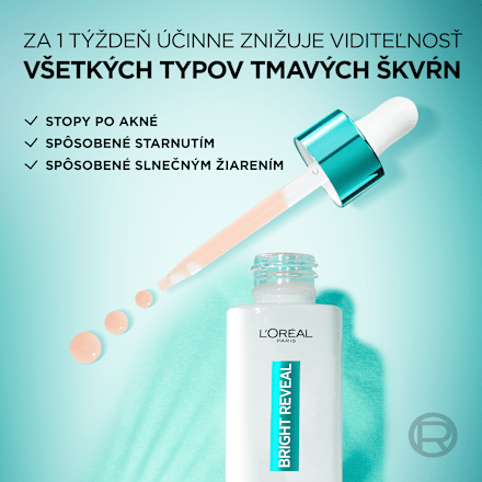 Pleťové sérum proti tmavým škvrnám Bright Reveal Niacinamide Dark Spot L'ORÉAL PARiS