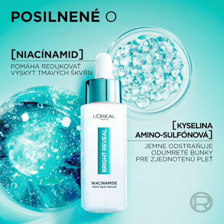 Pleťové sérum proti tmavým škvrnám Bright Reveal Niacinamide Dark Spot L'ORÉAL PARiS