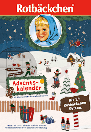 Adventskalender 2025 - Wimmelkalender Rotbäckchen