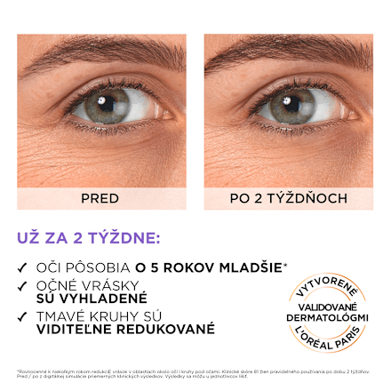 Očné sérum Revitalift Filler [+Hyaluronic Acid + Caffeine]  L'ORÉAL PARiS REVITALIFT