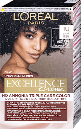 Farba na vlasy Universal Nudes - 1U čierna L'ORÉAL PARiS EXCELLENCE Creme