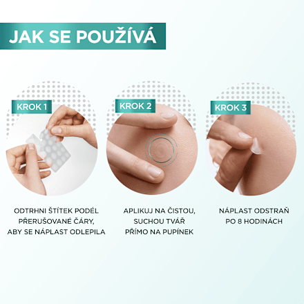 náplasti na akné Invisible  GARNIER PureActive
