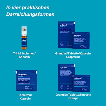 Orthomol Vital m Granulat/Tabletten/Kapsel Orange 30 Tagesportionen orthomol