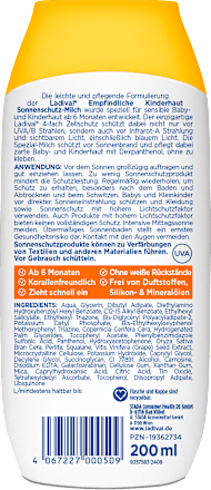Ladival Empfindliche Kinderhaut Sonnenschutz-Milch LSF 50+ Ladival