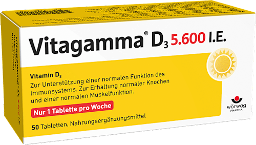 Vitagamma D3 5.600 I.E. Vitamin D3 Tabletten 50 St Vitagamma