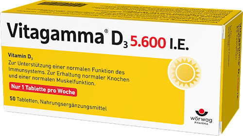 Vitagamma D3 5.600 I.E. Vitamin D3 Tabletten 50 St Vitagamma