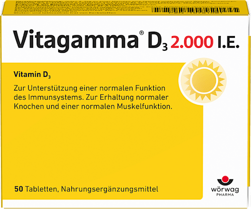 Vitagamma D3 2.000 I.E. Vitamin D3 Tabletten 50 St Vitagamma
