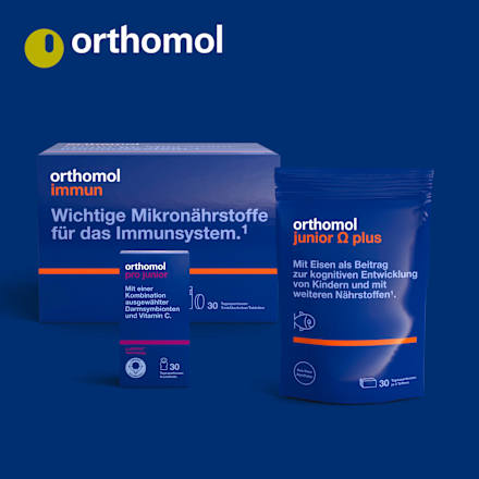 Orthomol junior C plus Kautabletten Mandarine-Orange/Waldfrucht orthomol