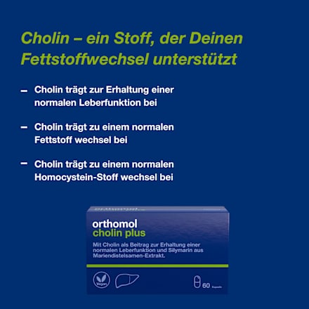 Orthomol Cholin Plus Kapseln 60 St orthomol