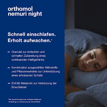 Orthomol Nemuri night Heißgetränk-Granulat 30 St orthomol