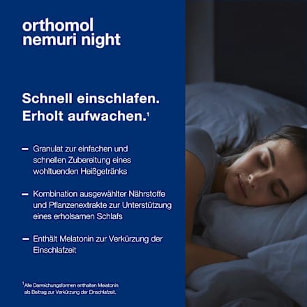 Orthomol Nemuri night Heißgetränk-Granulat 15 St orthomol