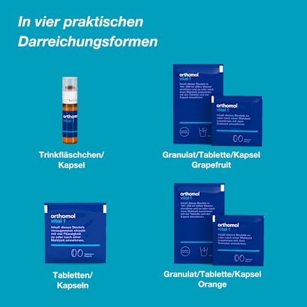 Orthomol Vital f Granulat/Tabletten/Kapseln Orange 15 St orthomol