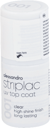 Vrchný gélový UV lak Striplac - 001 Clear alessandro