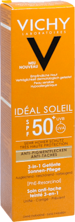 VICHY IDEAL Soleil 3-In-1 Anti-Pigmentflecken Sonnenpflege getönt LSF 50+ VICHY LABORATOIRES