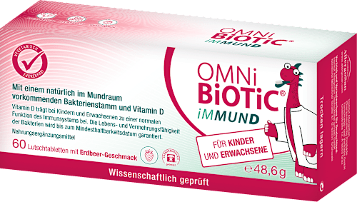 OMNi-BiOTiC iMMUND Erdbeergeschmack, Lutschtabletten 60 St OMNi BiOTiC