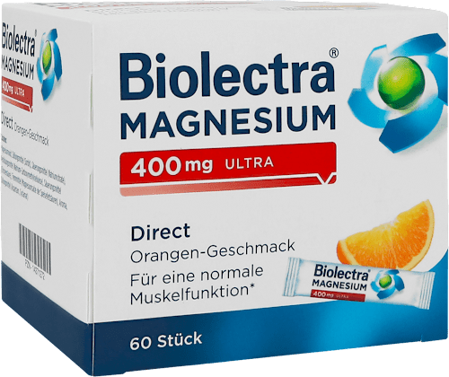 Biolectra Magnesium 400mg Ultra Direct Orange Stick 60 St Biolectra