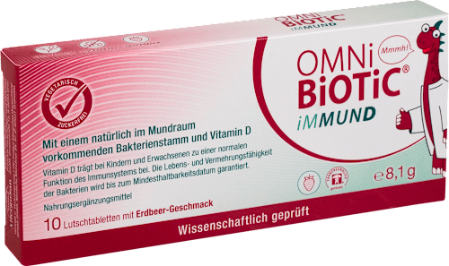 OMNi-BiOTiC iMMUND Erdbeergeschmack, Lutschtabletten 10 St OMNi BiOTiC