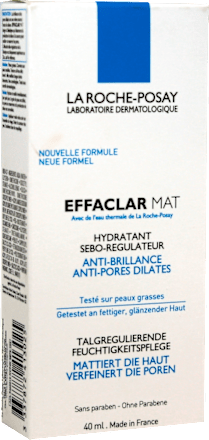 LA ROCHE-POSAY Effaclar Mat Feuchtigkeitspflege mattiert die Haut und verfeinert die Poren LA ROCHE-POSAY