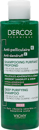 VICHY DERCOS Anti-Schuppen K Tiefenreigendes Shampoo Anti-Juckreiz, gegen hartnäckige Schuppen VICHY LABORATOIRES