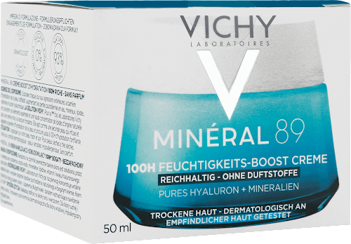 VICHY Mineral 89 100h Feuchtigkeits-Boost Creme reichhaltig ohne Duft VICHY LABORATOIRES
