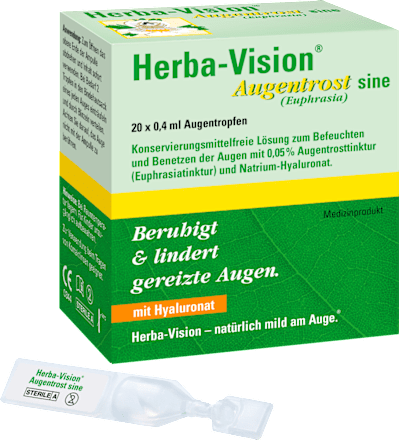 HERBA-VISION Augentrost sine, Augentropfen 20 x á 0,4ml Herba-Vision