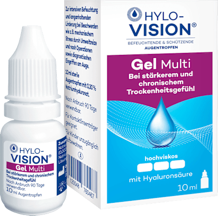 HYLO-VISION Befeuchtende & Schützende Augentropfen  Gel Multi HYLO-VISION