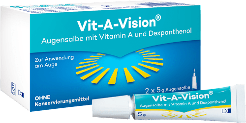 VIT-A-VISION Augensalbe mit Dexpanthenol und Vitamin A 2 x á 5g Vit-A-Vision