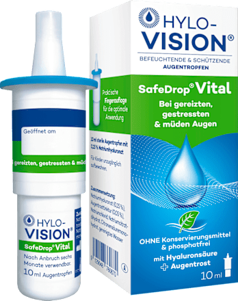 HYLO-VISION Befeuchtende & Schützende Augentropfen SafeDrop Vital  HYLO