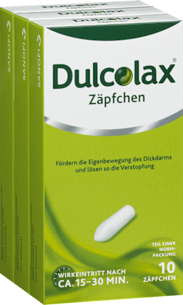 Dulcolax Zäpfchen 3x10 St 10 mg Bisacodyl DulcoLax