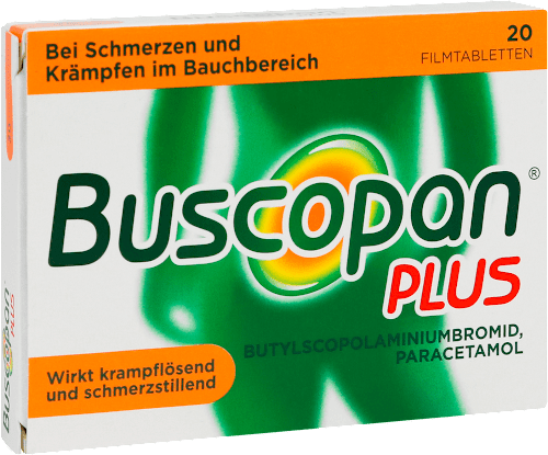 Buscopan PLUS Filmtabletten 10 mg/500 mg Buscopan
