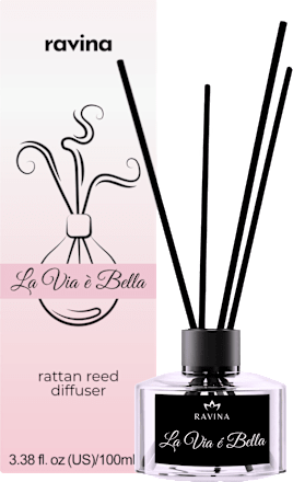 Dyfuzor zapachowy z patyczkami La Via É Bella ravina