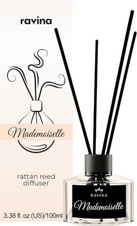 Dyfuzor zapachowy z patyczkami Mademoiselle ravina