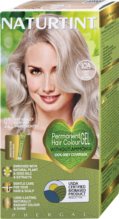 Trajna barva za lase v gelu 10A Light Ash Blonde NATURTINT