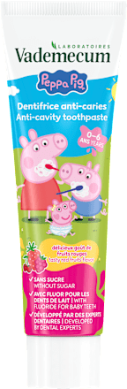 Otroška zobna pasta proti kariesu Peppa, 0 – 6 let Vademecum