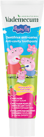 Otroška zobna pasta proti kariesu Peppa, 0 – 6 let Vademecum