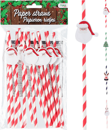 Cannucce di carta natalizie assort. KOOPMAN
