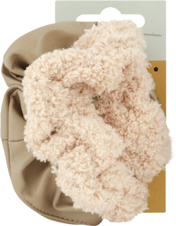 Gumičky do vlasov scrunchie - krémové s-he stylecollection