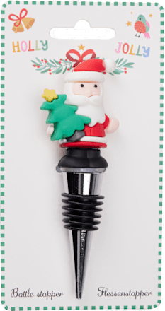 Tappo per bottiglia natalizio assort. KOOPMAN