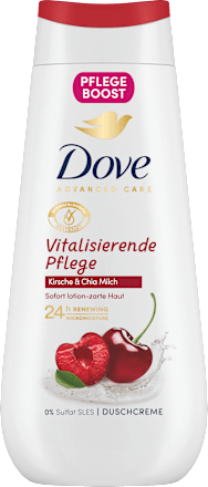 Duschcreme Advanced Care Vitalisierende Pflege, Kirsche & Chia Milch Dove