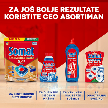RINSER - sjaj za mašinsko pranje posuđa Somat