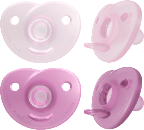 Schnuller Soothie Silkon, rosa, 0-6 Monate PHILIPS AVENT