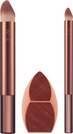 Set makeupsaver sponge + brush trio  REAL TECHNIQUES