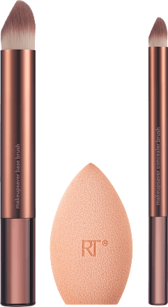 Set makeupsaver sponge + brush trio  REAL TECHNIQUES