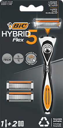 Hybrid 5 Flex brijač + 2 zamjenske patrone BIC