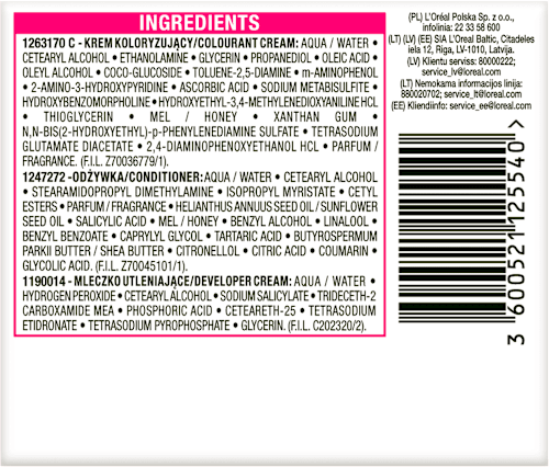 Farba do włosów 200 Hebanowa czerń L'ORÉAL PARiS CASTING Crème Gloss