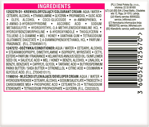 Farba do włosów 600 Ciemny blond L'ORÉAL PARiS CASTING Crème Gloss