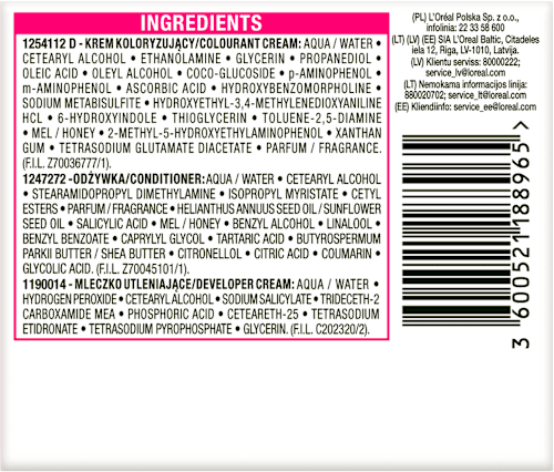 Farba do włosów 535 Czekolada L'ORÉAL PARiS CASTING Crème Gloss