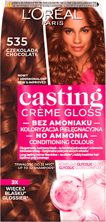 Farba do włosów 535 Czekolada L'ORÉAL PARiS CASTING Crème Gloss