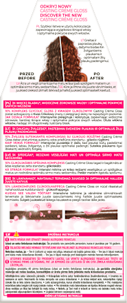 Farba do włosów 535 Czekolada L'ORÉAL PARiS CASTING Crème Gloss